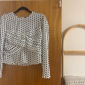Polka Dot Long Sleeve Top
